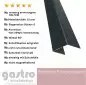 Preview: U-Profil aus Alu RAL7016 1,5 mm stark anthrazitgrau Einfassprofil